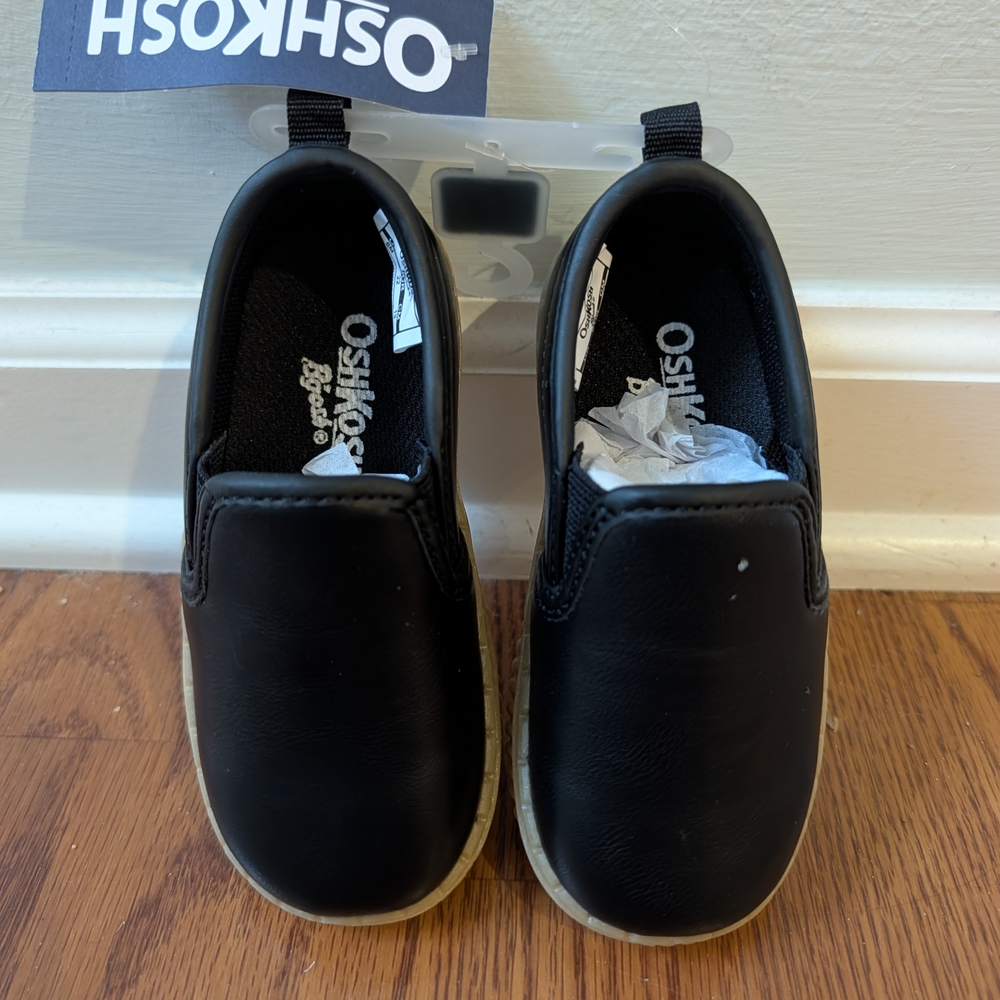 OshKosh B'gosh Black Kids Slip-On Sneakers